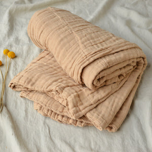 Muslin Blanket - Undyed Organic Heirloom Cotton (180x135cm)