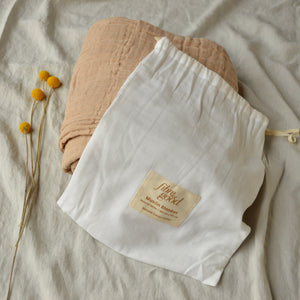 Muslin Blanket - Undyed Organic Heirloom Cotton (180x135cm)