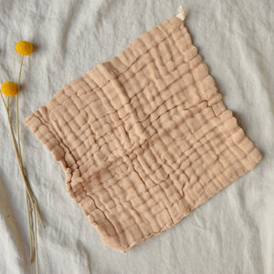 Muslin Wipes/Wash Cloths - Undyed Organic Heirloom Cotton (5 Pack)