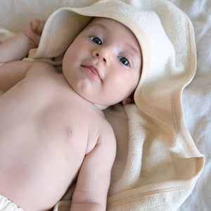 Organic Cotton Hooded Towel - Natural