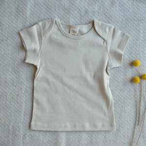 Baby T-Shirt - Undyed Organic Heirloom Cotton (Newborn-24m)