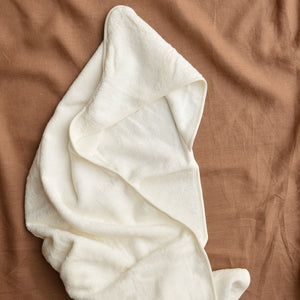 Organic Cotton Hooded Towel - Natural