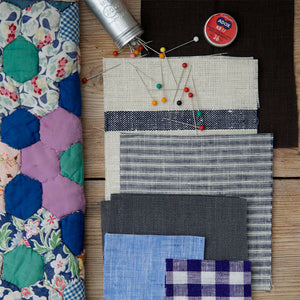 100% Linen Remnant Stack for Patching/Patchwork (100g)
