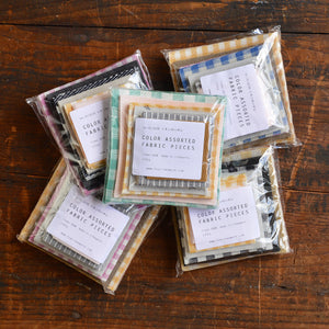 100% Linen Remnant Stack for Patching/Patchwork (100g)