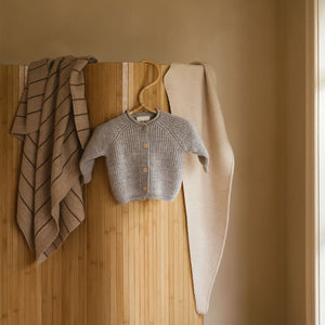 Harry Baby Blanket - 100% Merino Wool - Stripes (75x90cm)