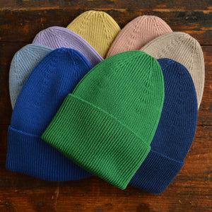 Hvid Rib Beanie - 100% Merino Wool (Teen-Adult)