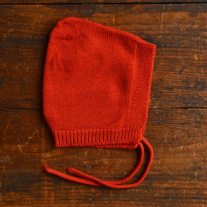 Hvid Pixie Baby Bonnet - 100% Merino Wool (0-12m)