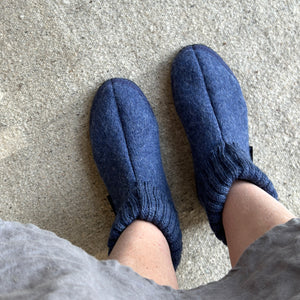 Boiled Wool Slipper Boots - Karlo - Elm (Adults 36-46) *Pre-Orders open Jan