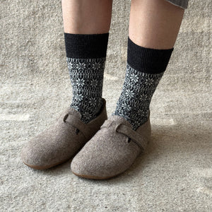 Wool Felt House Shoes - Everest Focus - Anthracite (Adults 36-43)