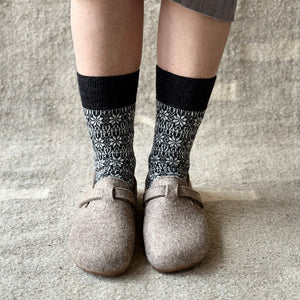 Wool Felt House Shoes - Everest Focus - Anthracite (Adults 36-43)