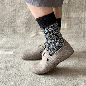 Wool Felt House Shoes - Everest Focus - Anthracite (Adults 36-43)