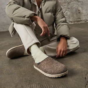 Wool Felt Clogs - Manhattan - Taupe (Adults 36-43)