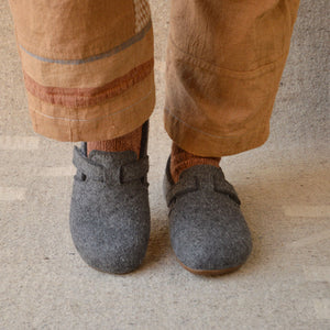 Wool Felt House Shoes - Everest Focus - Anthracite (Adults 36-43)