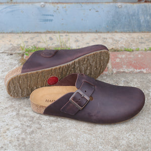 Leather Clogs - Porto - Dark Brown (Adults 36-44)