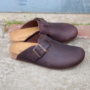 Leather Clogs - Porto - Dark Brown (Adults 36-44)