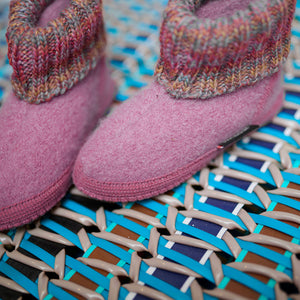 Boiled Wool Slipper Boots - Tricote - Powder (Kids 23-35) *Pre-Orders open Jan