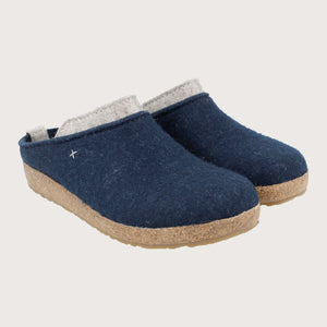 Wool Felt Clogs - Speedy - Capitan Blue (Adults 36-46) *Pre-Orders open Jan