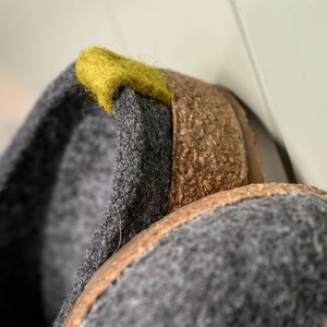 Wool Felt Clogs - Speedy - Capitan Blue (Adults 36-46)