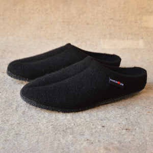 Boiled Wool Slippers - Alaska - Schwarz (Adults 36-48)