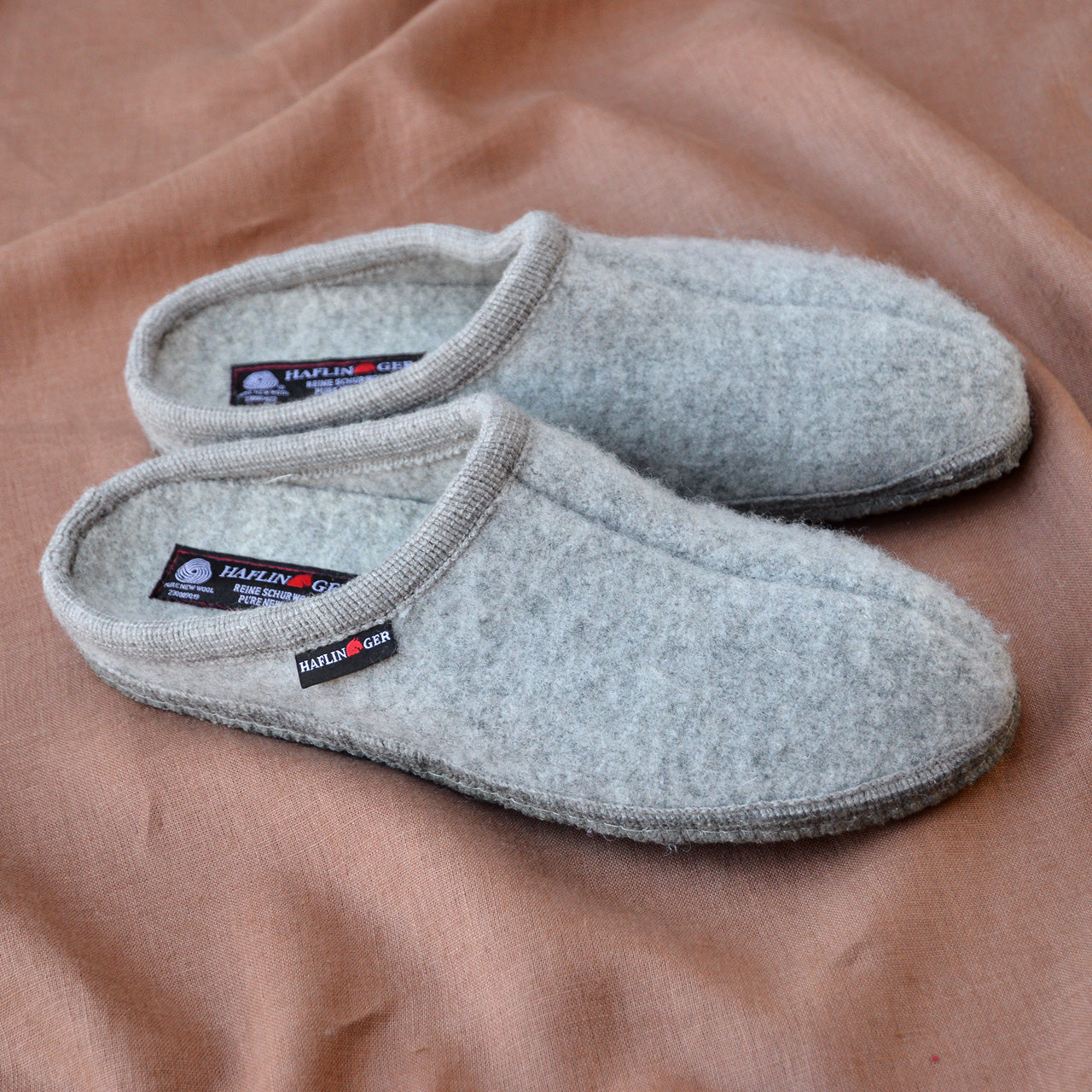 Boiled Wool Slippers - Alaska - Light Grey AW23 (Adults 36-48)