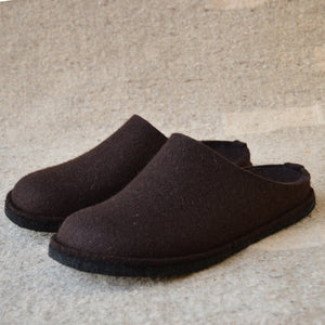 Wool Felt Slippers - Flair Soft - Espresso (Adults 36-46)