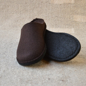 Wool Felt Slippers - Flair Soft - Espresso (Adults 36-46)