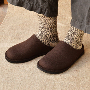 Wool Felt Slippers - Flair Soft - Espresso (Adults 36-46)