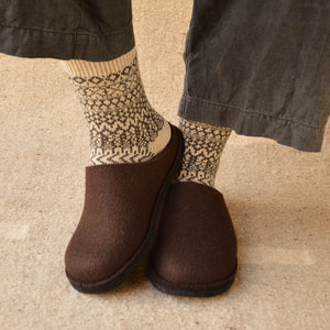 Wool Felt Slippers - Flair Soft - Espresso (Adults 36-46)