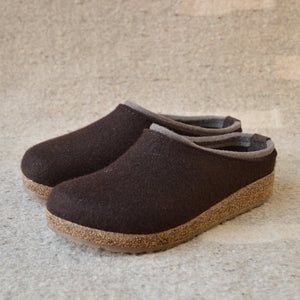 Wool Felt Clogs - Kris - Espresso (Adults 36-46)