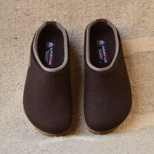 Wool Felt Clogs - Kris - Espresso (Adults 36-46)