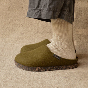 Haflinger Wool Felt Clogs - Manhattan - Limone (Adults 36-43) *Pre-Orders open Jan