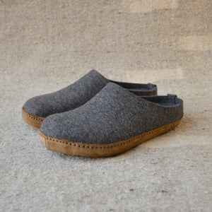 Wool Felt Slippers - Toffel - Anthracite (Adults 36-46)