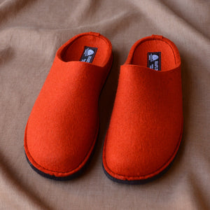 Wool Felt Slippers - Flair Soft - Orange (Adults 36-42)