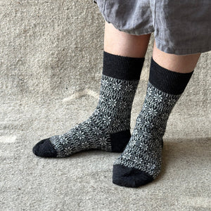 Fine Snowflake Wool Socks - Organic Merino (Adults 36-43) *Returning 2026