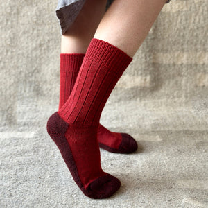 Trekking Socks - 100% Organic Wool (Adults - 36-46)
