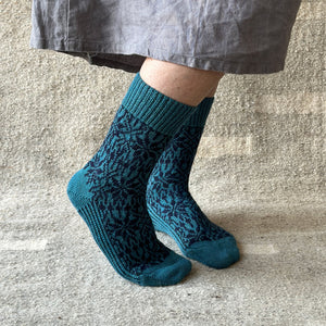 Scandi Fairisle Organic Wool Socks (Adults 36-46)