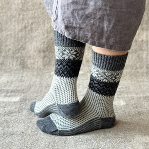 Snowfall Socks - Organic Merino (Adults 36-43)