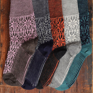 Kneehigh Hygge Fairisle Organic Wool Socks (Adults 36-41)