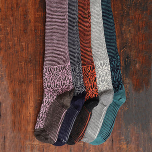 Kneehigh Hygge Fairisle Organic Wool Socks (Adults 36-41)