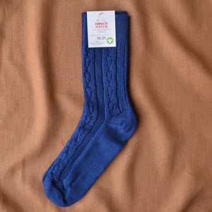 Cable Knit Socks - 100% Organic Wool (Adults 36-41) *Returning 2026