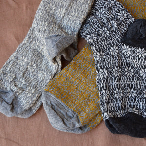 Fine Snowflake Wool Socks - Organic Merino (Adults 36-43) *Returning 2026