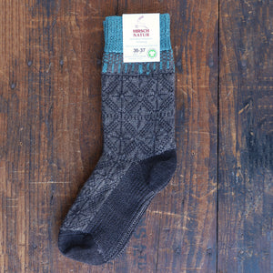 Norse Jacquard Organic Wool Socks (Adults 36-43)