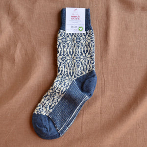 Scandi Fairisle Organic Wool Socks (Adults 36-46)