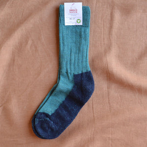 Trekking Socks - 100% Organic Wool (Adults - 36-46)