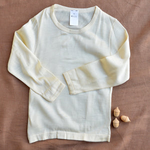 Child's Long Sleeve Top - 100% Tussah Silk (1-14y)