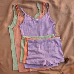 Women's Camisole Vest with Spaghetti Straps - Organic Cotton/Wool/Silk