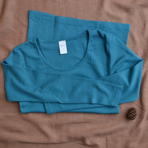 Women's Long Sleeve Top by Hocosa - Organic Wool/Silk (XS-L)