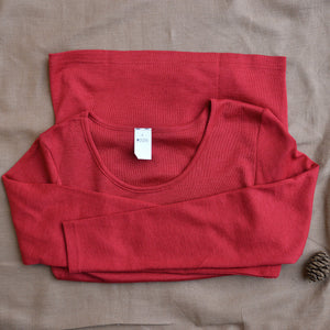 Women's Long Sleeve Top by Hocosa - Organic Wool/Silk (XS-L)