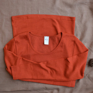 Women's Long Sleeve Top by Hocosa - Organic Wool/Silk (XS-L)
