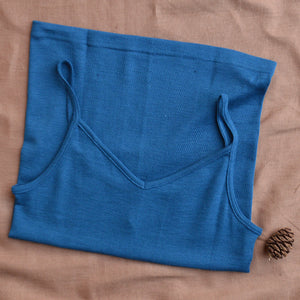 Women's V-Neck Camisole - Organic Wool/Silk